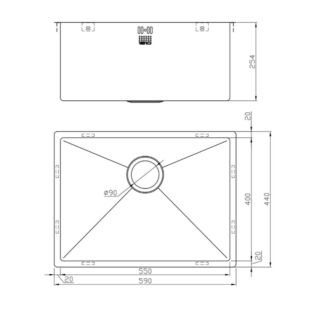 ZENUNO15 550U DEEP SINK