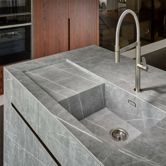 Zaha Stone Silk Sink Available in UK | Modern Homes