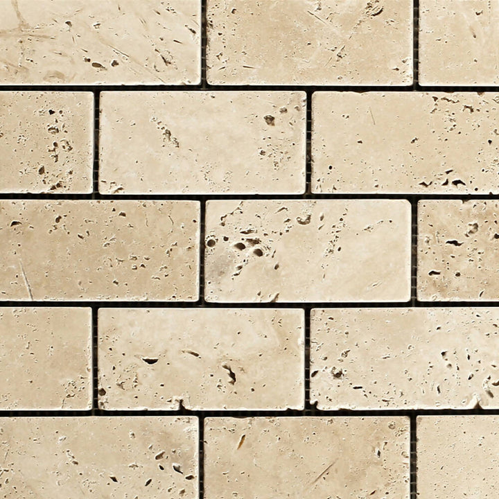 LYDIA CLASSICO TRAVERTINE BRICK MOSAIC TILES