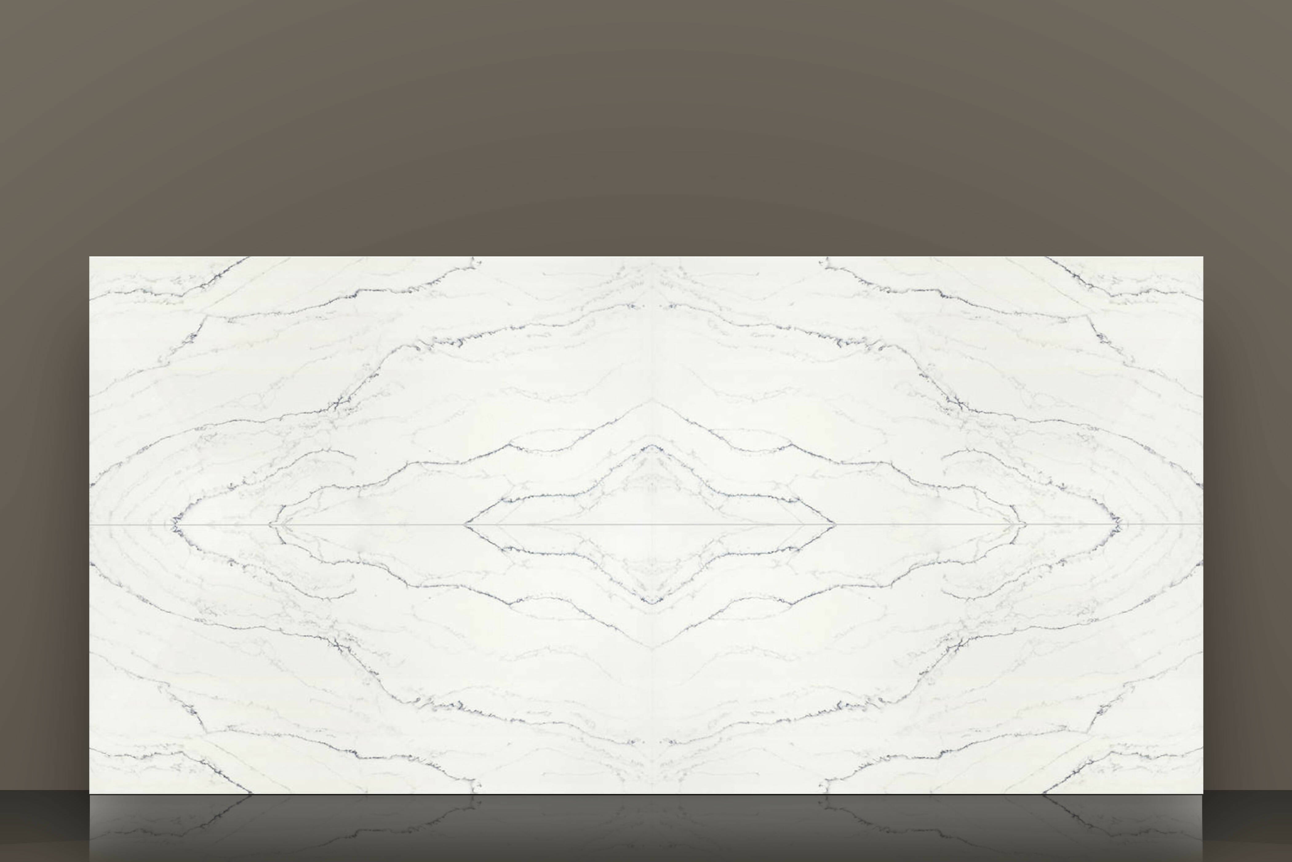 Antolini Bianco Macauba Bookmatch Quartz Available In UK| White