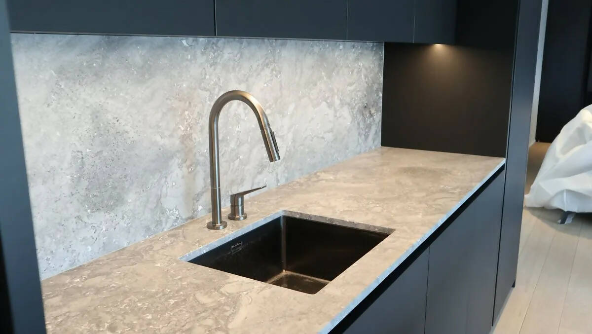 Donatello Dolomite Marble in UK| Grey kitchen surface