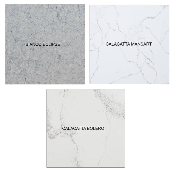 Calacatta Bianco Eclipse Quartz Available in UK |Marble-effect Worktop