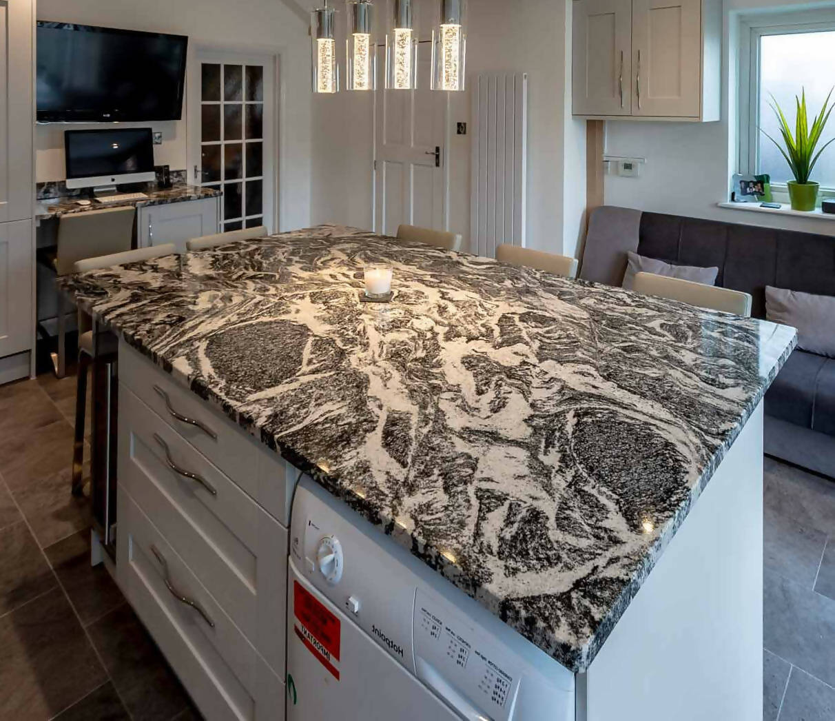 Cosmic White Granite available in UK| White granite slabs